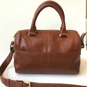 RACHEL Rachel Roy Gorgeous Cognac Glazed Vachetta Leather